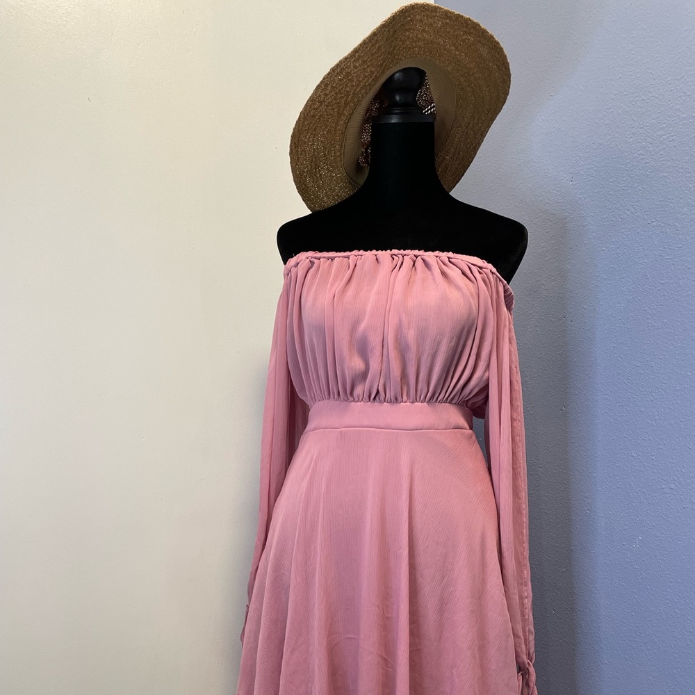 Korean off the shoulder dress
